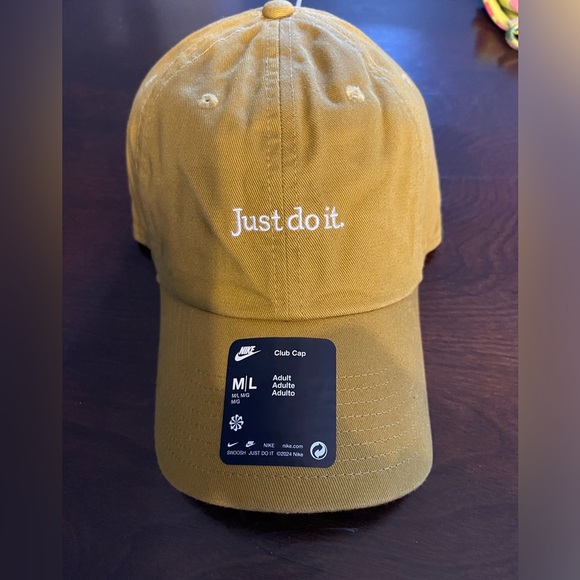 Nike Accessories - Nike Unisex Gold Just Do It Embroidered Hat